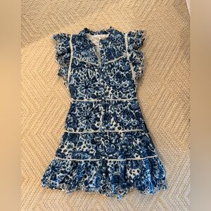 House of Harlow 1960 Blue and White Mini Dress